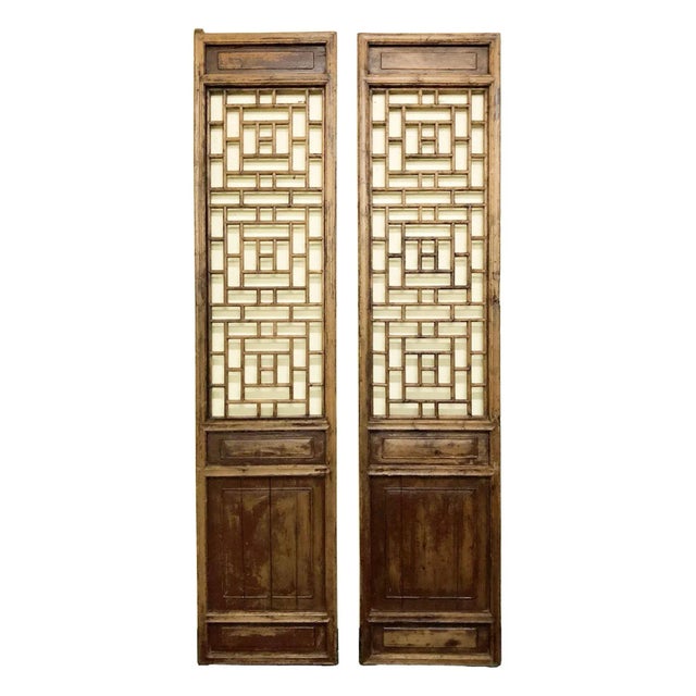 Early 19th Century Antique Chinese Screen Panels - a Pair For Sale - Image 13 of 13
