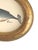 Figurative Original Hand-Painted Whimsical Baby Whale Painting in a Vintage Italian Gold Frame For Sale - Image 3 of 3