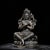 Vintage Silver-Plated Bronze Vajradhara Statue Buddhist Deity Sculpture 9.8" For Sale - Image 4 of 9