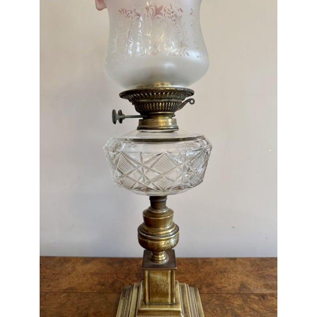 Antique Victorian Oil Lamp, 1880 For Sale - Image 4 of 6