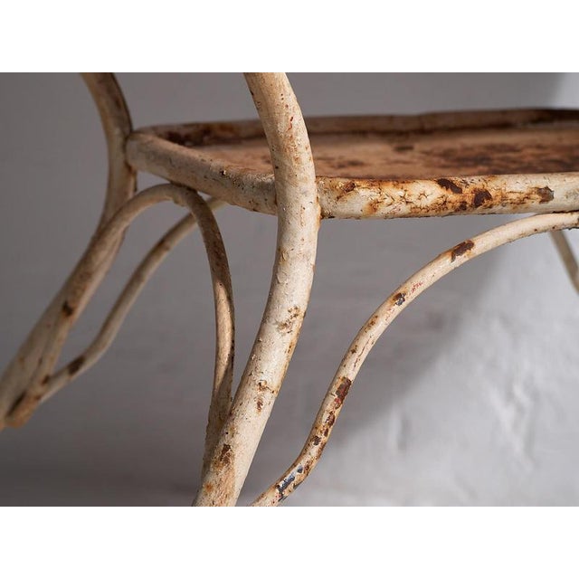 Metal Vintage Outdoor Table, 1920 For Sale - Image 7 of 10