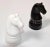 Bloomingdale's Mid-Century Modern Chess Mates Black White Knight Pieces Salt and Pepper Shaker- a Pair For Sale - Image 4 of 13