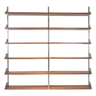 Adjustable Shelving System in Teak with Steel, Belgium, 1960 For Sale