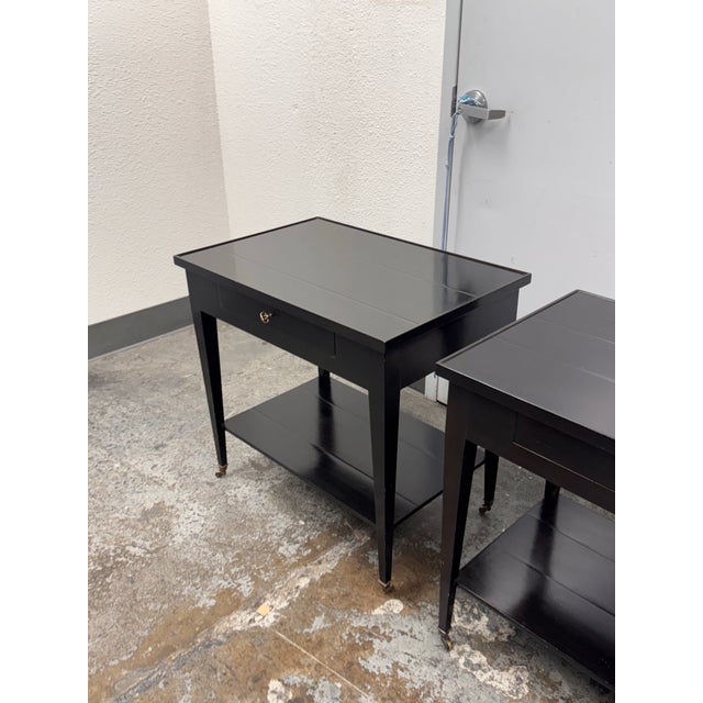 Hollywood Regency David Iatesta Studio Bryon Side Tables, Pair For Sale - Image 3 of 12