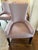Transitional Set of 8 Custom Dining Chairs in Lavender Wool For Sale - Image 3 of 12