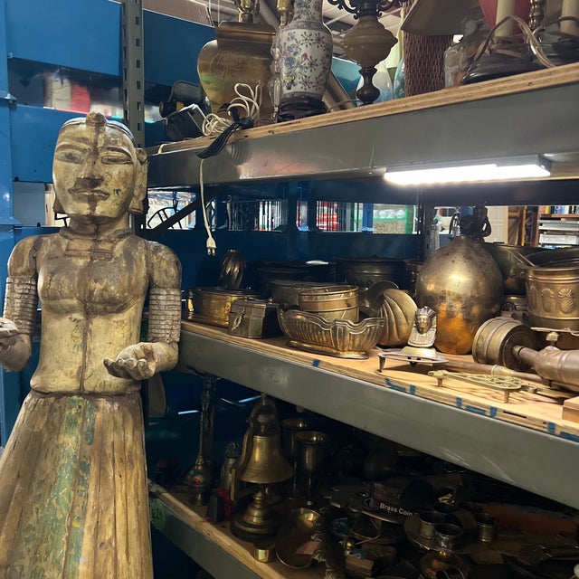 Vintage Brass Scrolling Small Trivet For Sale - Image 4 of 9