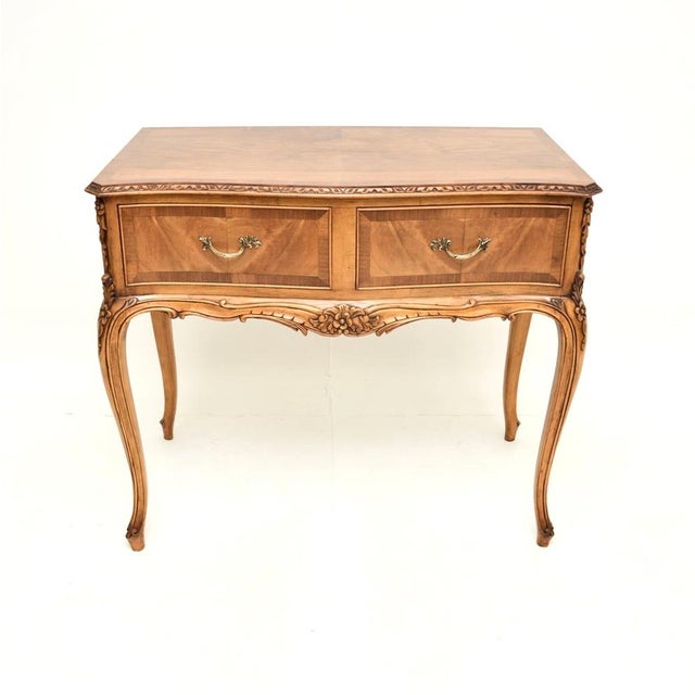 French Walnut Console Table, 1920s For Sale - Image 10 of 10