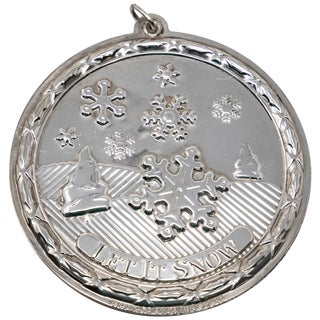 Wallace Sterling Silver Let It Snow Ornament For Sale
