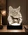 Contemporary Kitty Cantrell “Devotion” Limited Edition Lucite & Pewter Wolf Sculpture With Lighted Base For Sale - Image 3 of 17