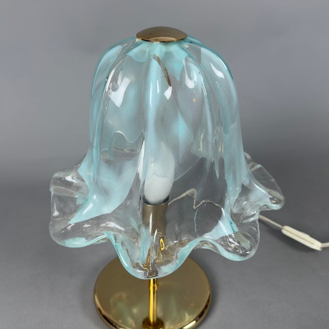 Metal Murano Glass Table Lamp from La Murrina, 1970s For Sale - Image 7 of 14
