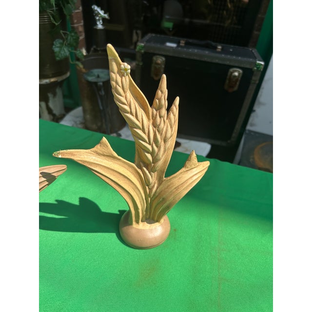 Up for consideration is a beautiful vintage pair of ceramic wheat figurines. These would look lovely in your home, and...