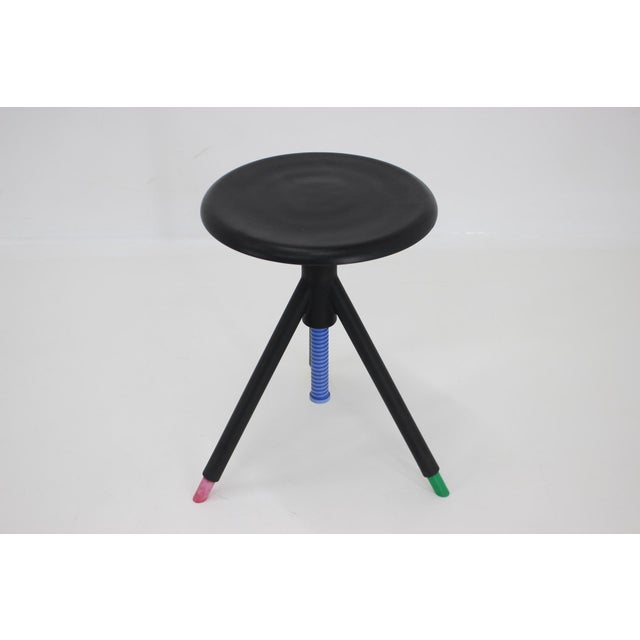 Table and Stools by Vico Magistretti, Italy, 1980s, Set of 5 For Sale - Image 17 of 18