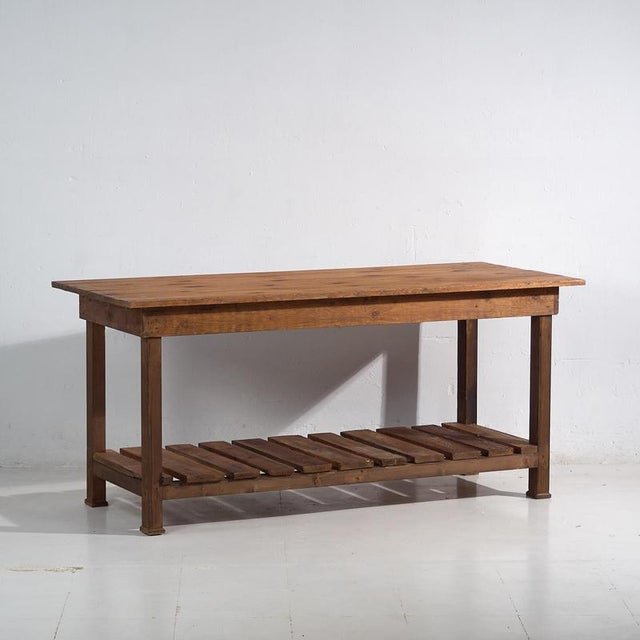 Wood Kitchen Island, 1920s For Sale - Image 16 of 16