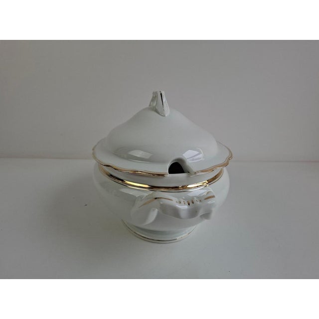Art Deco Porcelain Soup Tureen by Duchcov Eduard Eichler, Czechoslovak, 1930s For Sale - Image 3 of 18