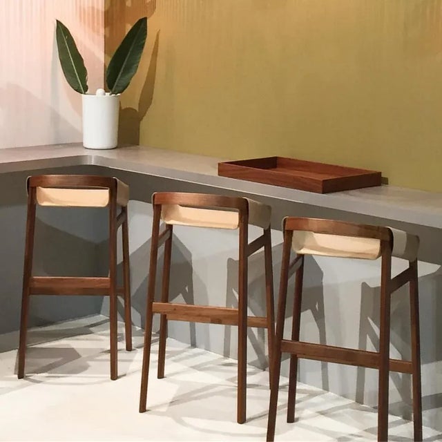 Not Yet Made - Made To Order Ash Bar Stool by Haymann Editions For Sale - Image 5 of 8