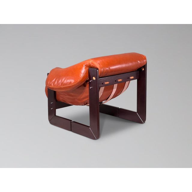 Wood Restored Percival Lafer Mp-97 Rosewood and Leather Lounge Chair For Sale - Image 7 of 14