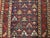 1890s Blue Navy Geometric Tribal Antique Caucasian Kazak Rug 3'6"x 9'10" Handknotted Wool Carpet For Sale - Image 4 of 5