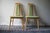 Tan Set of Vintage Oak Eva Side Chairs by Niels Koefoed For Sale - Image 8 of 8