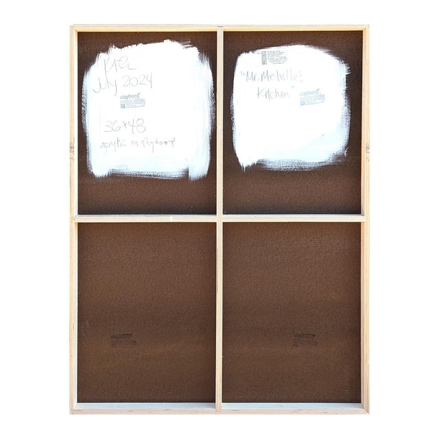 Contemporary Kristen Anton “Mr. Melville’s Kitchen” Contemporary Pastel Toned Abstract Still Life Painting, 2024 For Sale - Image 3 of 11