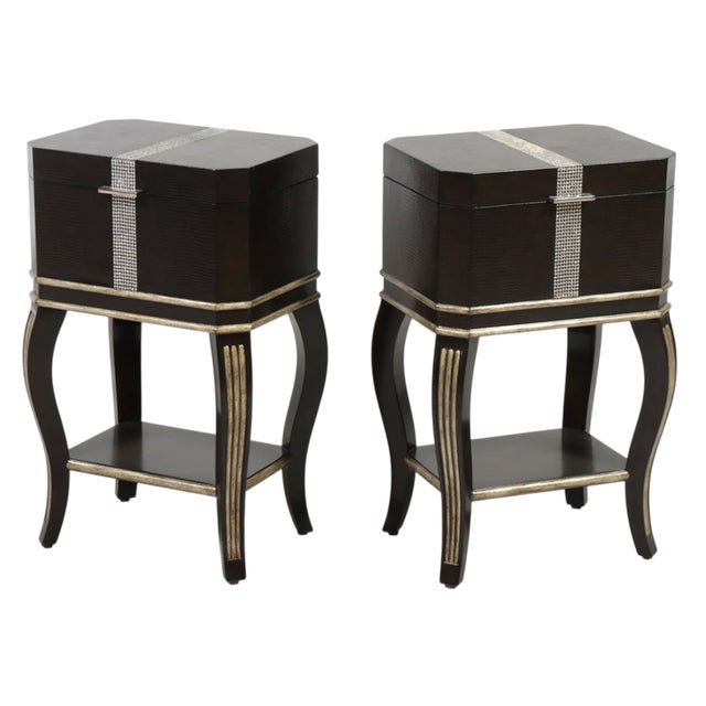 Indulge your luxury fantasy with these Marge Carson Gramercy side tables. There is nothing wrong with a bit of subtle...