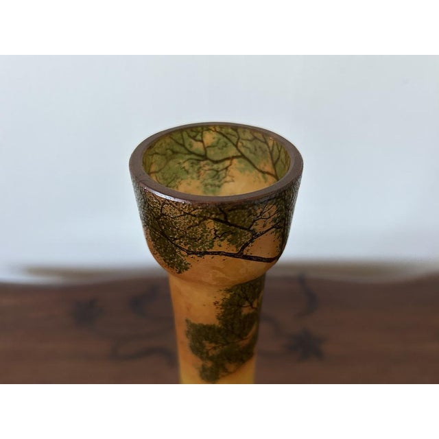 Large Art Nouveau Scenic Glass Vases by François-Théodore Legras, 1890s, Set of 2 For Sale - Image 15 of 18