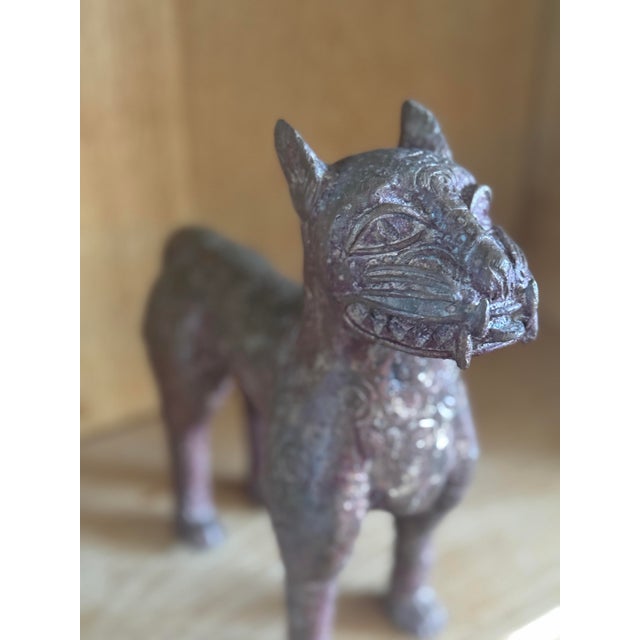 Bronze Vintage Indian Dhokra Lost-Wax Metal Horse Sculpture For Sale - Image 8 of 10