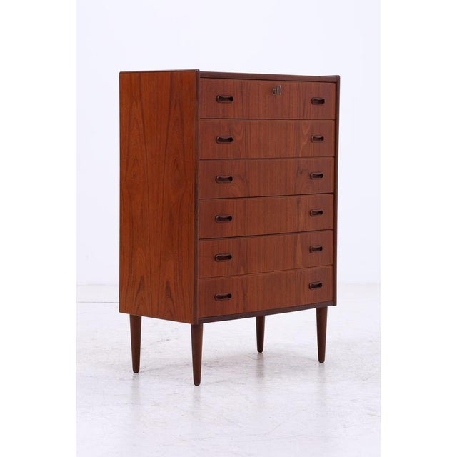 Mid-Century Teak Chest of 6 Drawers, 1960s For Sale - Image 13 of 15