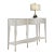 Modern History Serpentine Console Table - White Linen For Sale