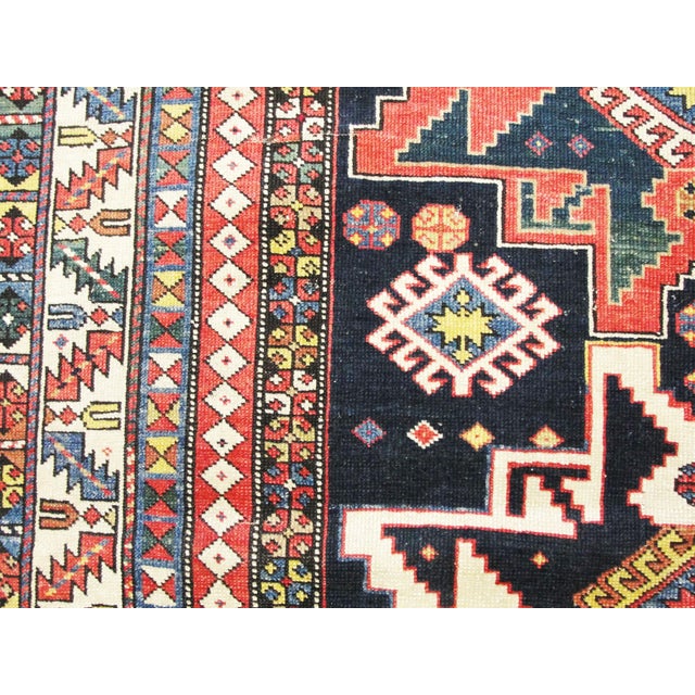 Antique Caucasian Kazak Rug For Sale - Image 10 of 10