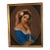 Early 20th Century After François Delarue “Señorita in Blue” Pastel Portrait Under Glass For Sale
