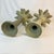 1980s Coastal Regency Palm Tree Cast Iron Outdoor Candleholders - A Pair. For Sale - Image 12 of 12