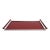 American Art Deco Chrome, Glass, Red Laminate and Painted Wood Tray For Sale