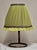 Mid-Century Minimalist German Table Lamp with Brass Base and Fabric Shade from Lamplove, 1950s , in Very Good conditions....
