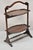Vintage Regency Style Mahogany 2 Tier Folding Muffin Cake Stand Side Table. Circa Early 20th Century. Measurements: 32" H...