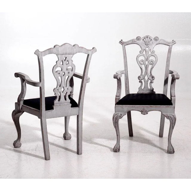 Large Vintage Chairs, Set of 8 For Sale - Image 11 of 14