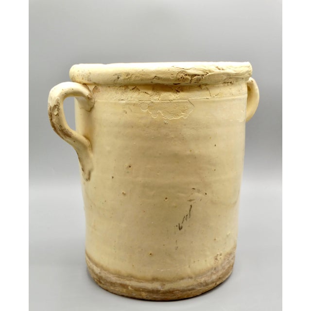 19th-Century Glazed Italian Confit Jar Pot For Sale - Image 4 of 9