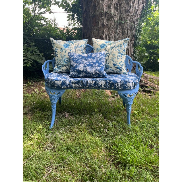 Cast Iron Garden Bench For Sale - Image 4 of 8