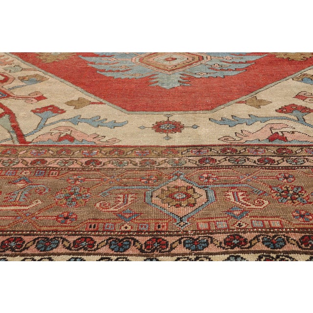 Late 19th Century Late 19th Century Persian Serapi Rug, 12'00 X 18'11 For Sale - Image 5 of 10