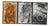 Christoph M. Gais, Triptych, 1988, Oil Painting on Canvas, Framed, Set of 3 For Sale