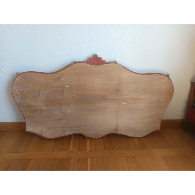 Large Louis XV Style Giltwood Mirror, 1970s For Sale - Image 13 of 15