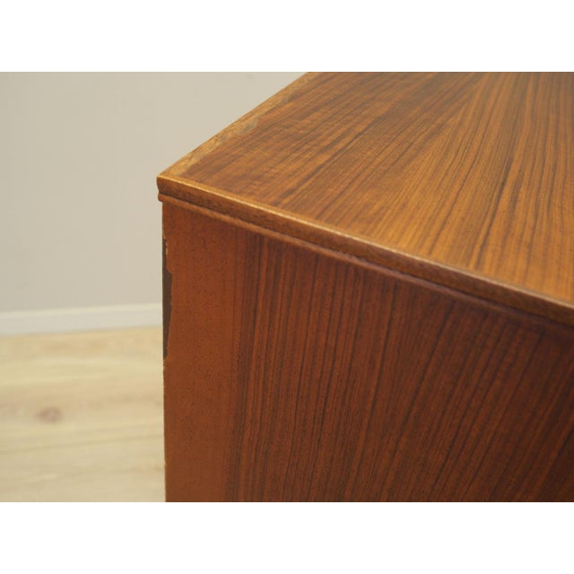 Brown Danish Walnut Chest of Drawers, 1970s For Sale - Image 8 of 14