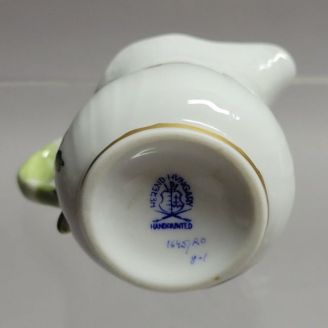 Ceramic Mini Creamer Rothschild Bird Herend For Sale - Image 7 of 7