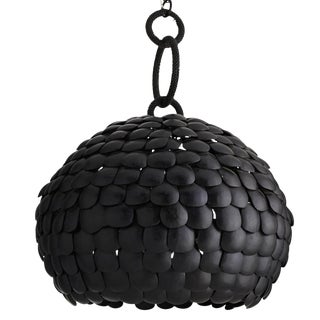 Arteriors Organic Modern Black Ramya Pendant Light For Sale