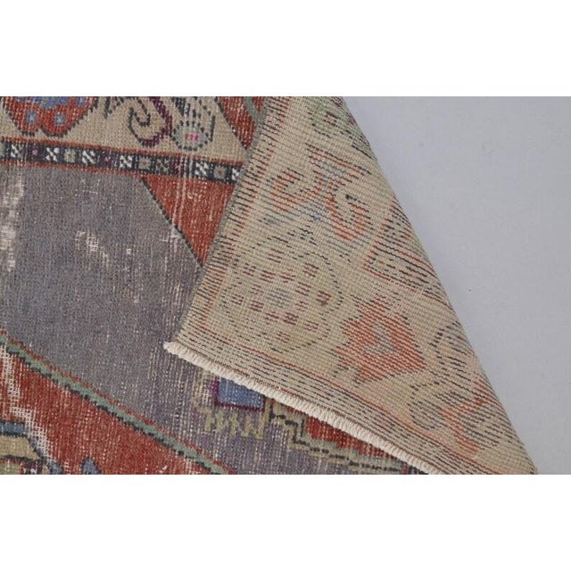 1950s Organic Modern Jewel Tone Rug For Sale - Image 9 of 10