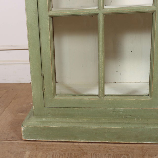 19th Century English Glazed Display Cabinet, 1890s For Sale - Image 4 of 12