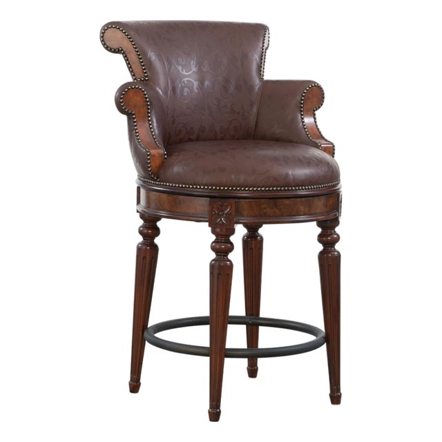 Maitland-Smith Brooks Counter Stool For Sale