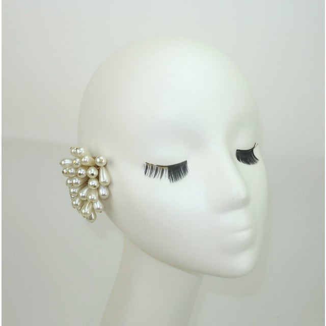 Faux Pearl Grape Cluster Earrings, 1980's For Sale In Atlanta - Image 6 of 6