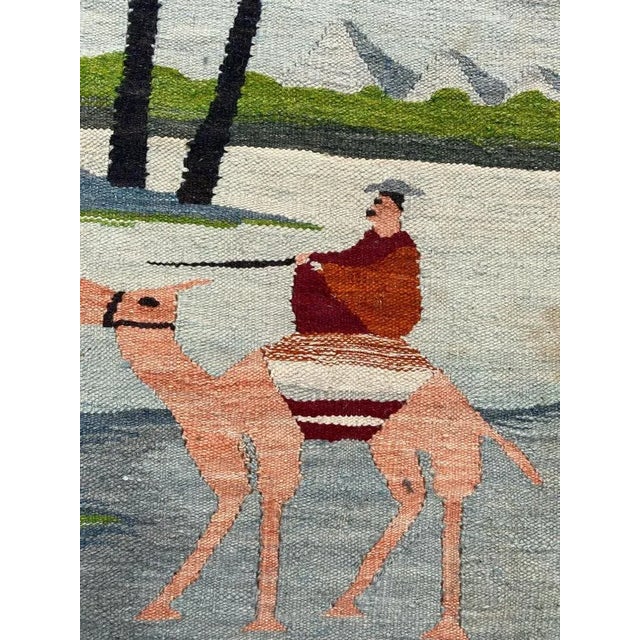 Vintage Tunisian Native Tapestry, 1960s For Sale - Image 10 of 12
