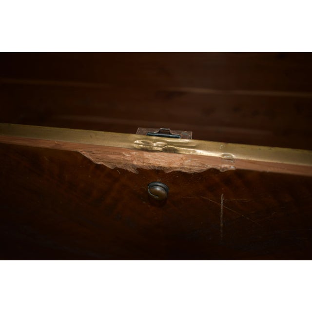 Vintage Caswell-Runyan Cedar Hope Chest – Art Deco Blanket Trunk-Lock Removed For Sale - Image 13 of 13
