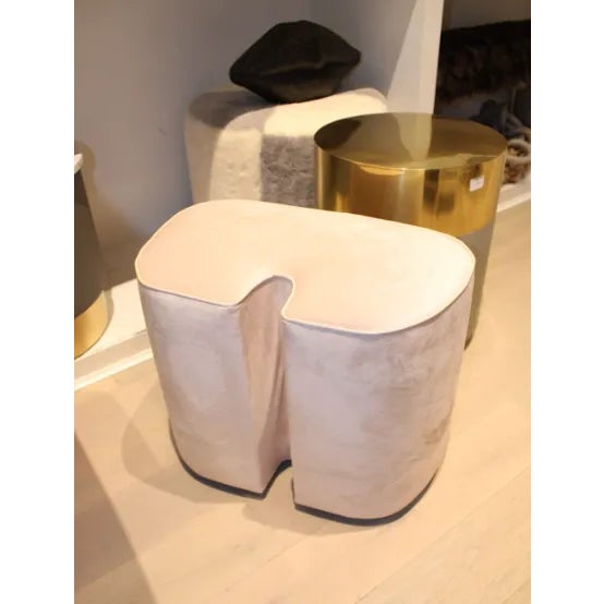 Black Contemporary Vanity W/ Pink Pouf For Sale - Image 8 of 9